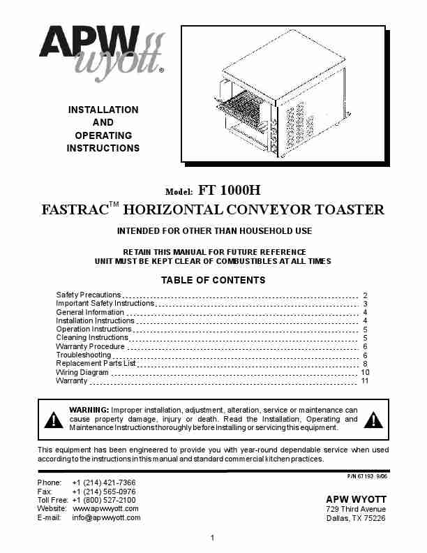 APW Wyott Toaster FT1000H-page_pdf